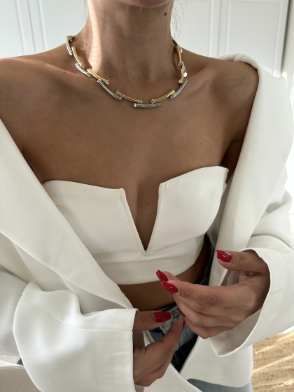 Gold - Silver Mix Kolye